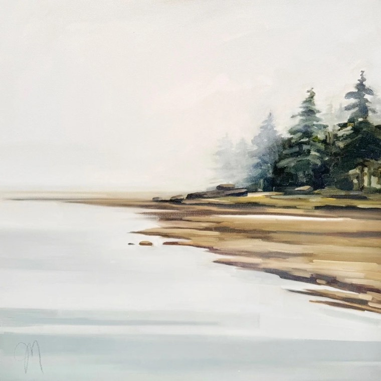 An original coastal Maine landscape painting
