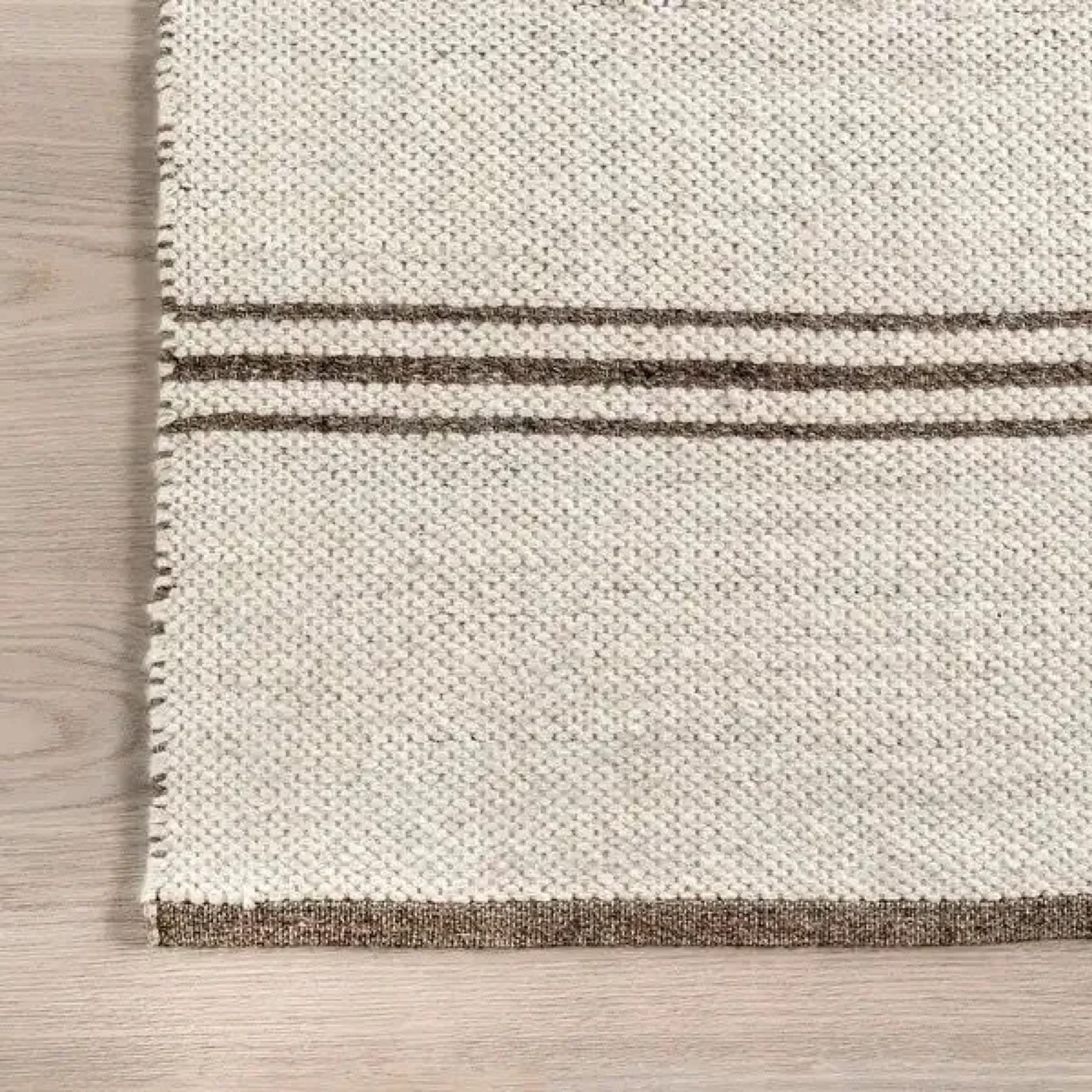 A natural-fiber rug with soft texture
